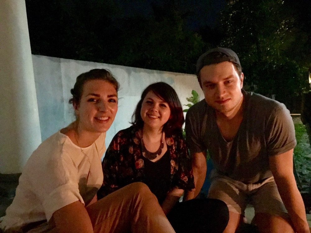 Wir und Moritz, ein Bekannter von Freunden aus Weimar